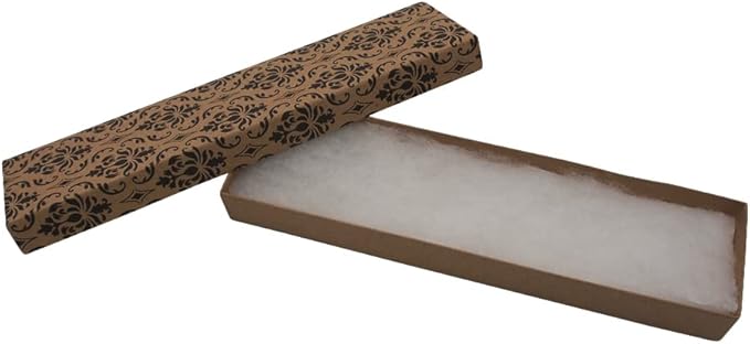 Damask Cotton Filled Box(8" X 2" X 1")