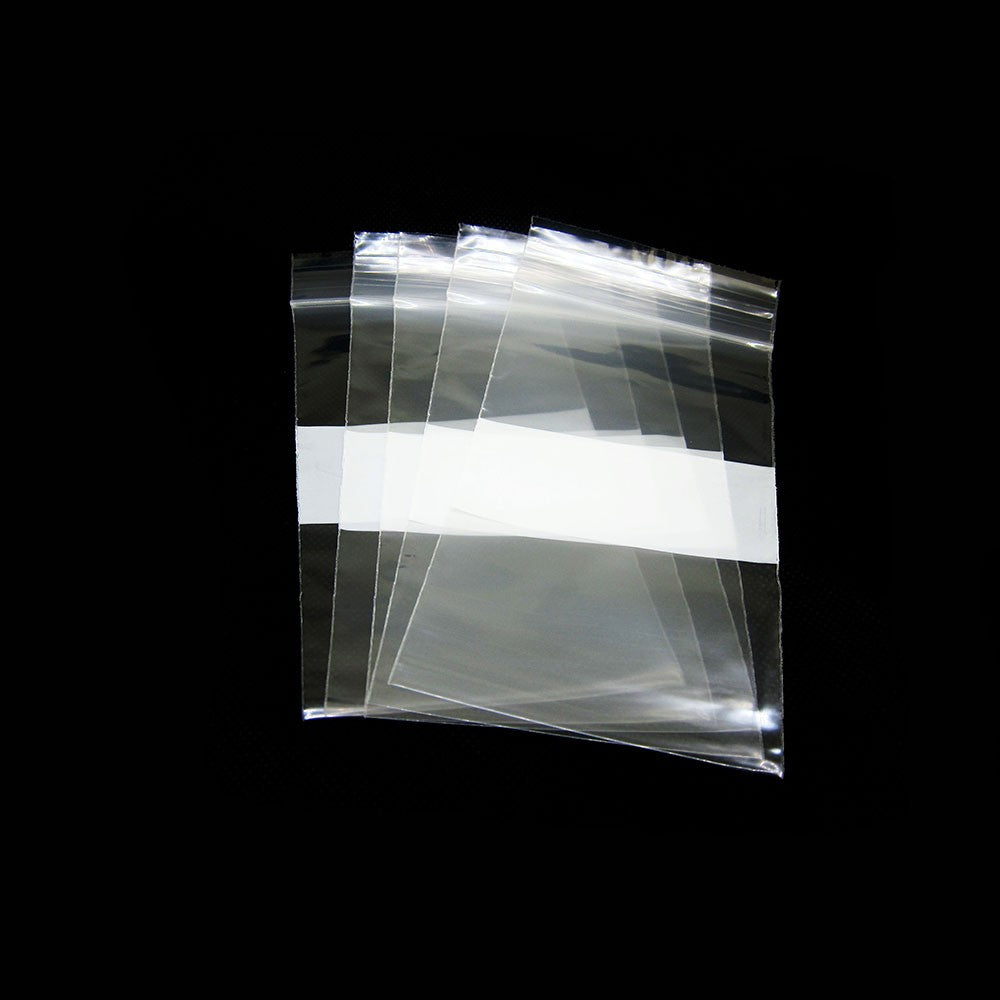 Plastic Slide-lock Bag 3x5 W/WHT