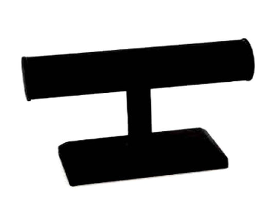 Velvet Bracelet T-Bar, Black