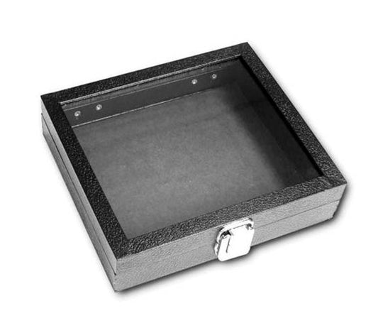 Metal Clasps Glass Lid Cases