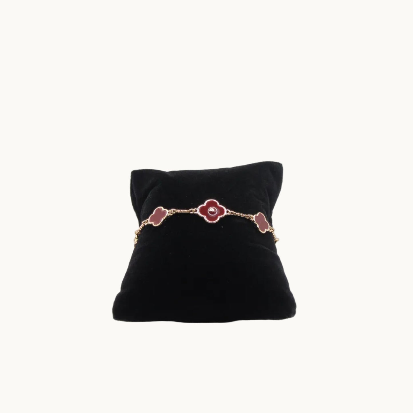 Clover Charm Gold-Tone Bracelet