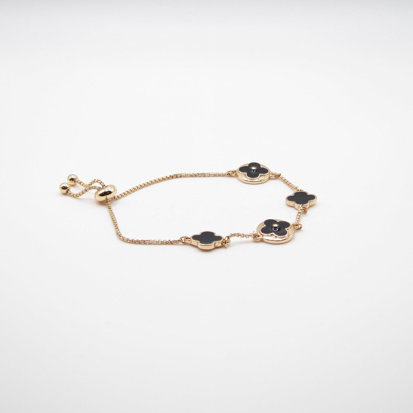 Adjustable Clover Gold-Tone Bracelet