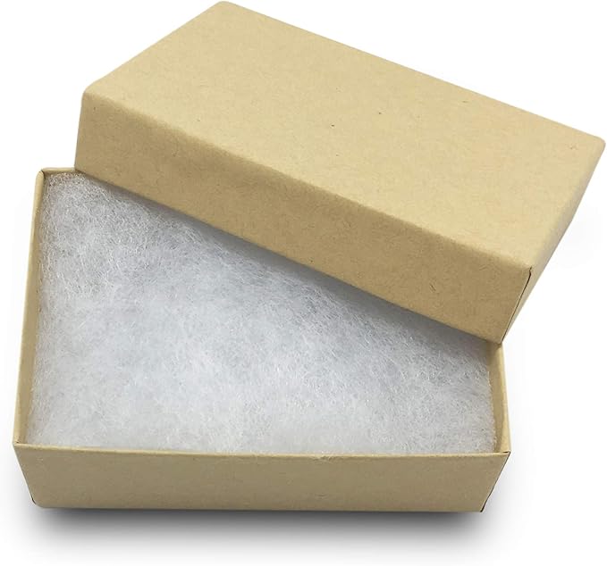 Kraft Cotton Filled Box(3 1/4" X 2 1/4" X 1")