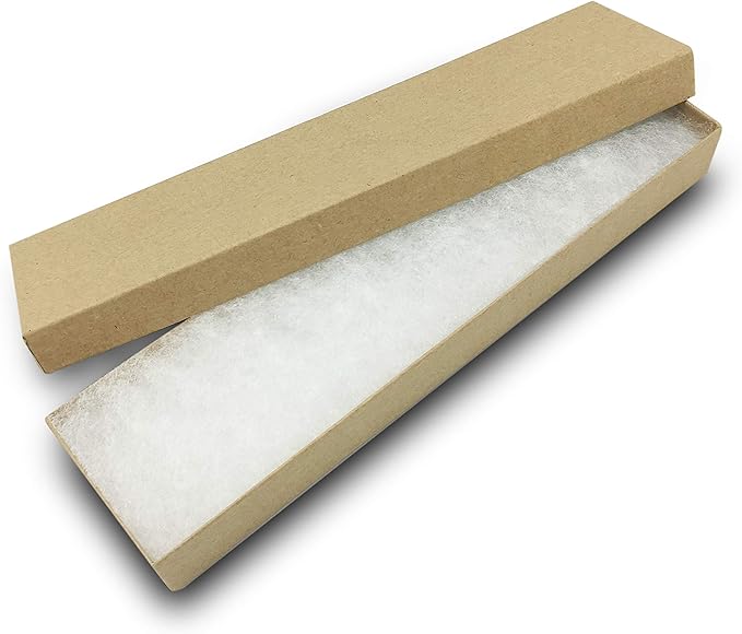 Kraft Cotton Filled Box(8" X 2" X 1")