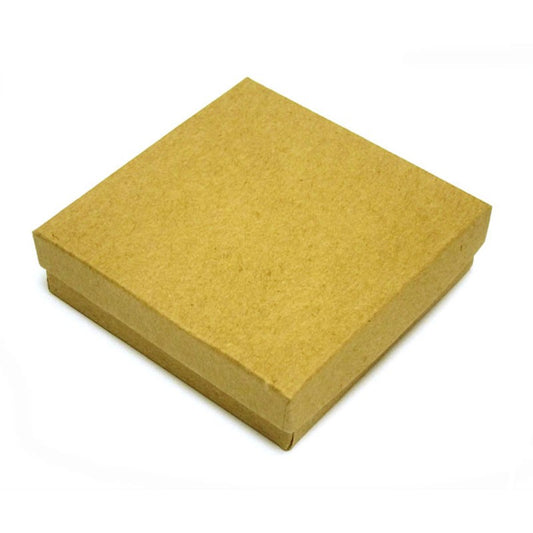 Kraft Cotton Filled Box(3 1/2" X 3 1/2" X 1")