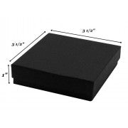 Matte Cotton Filled Box(3 1/2" X 3 1/2" X 1")