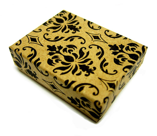 Damask Cotton Filled Box(2" X 1 1/2" X 3/4")