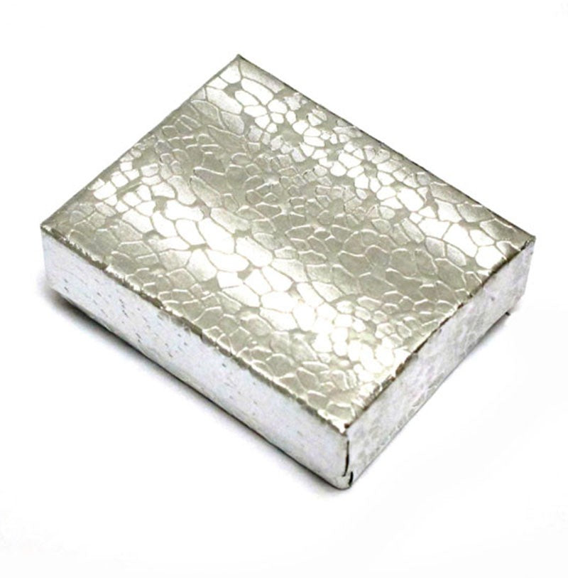 Silver Cotton Filled Box(2" X 1 1/2" X 3/4")
