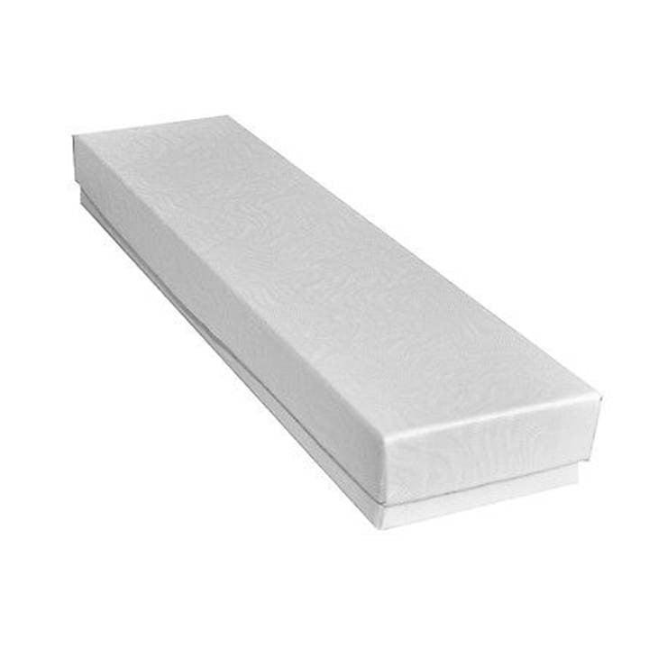 White Cotton Filled Box(8" X 2" X 1")