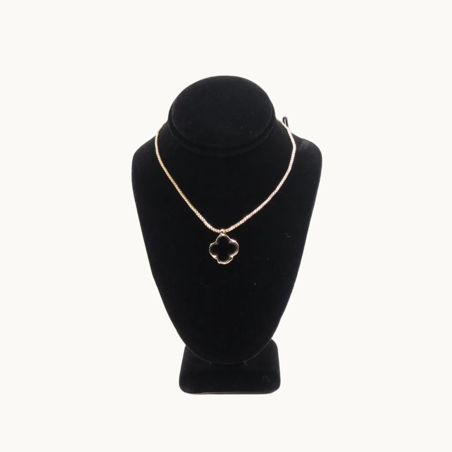 Classic Clover Gold-Tone Pendant Necklace