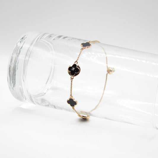 Adjustable Clover Gold-Tone Bracelet